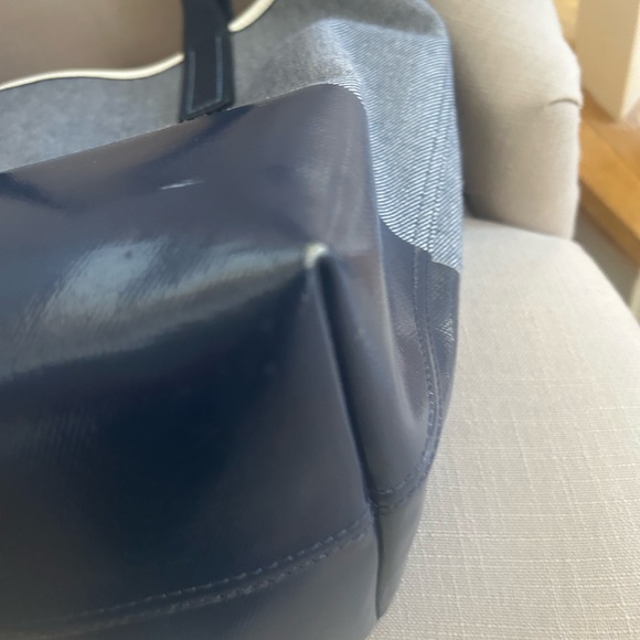 kate spade cream and navy and Tote Bag. 17”x13” - Picture 12 of 16